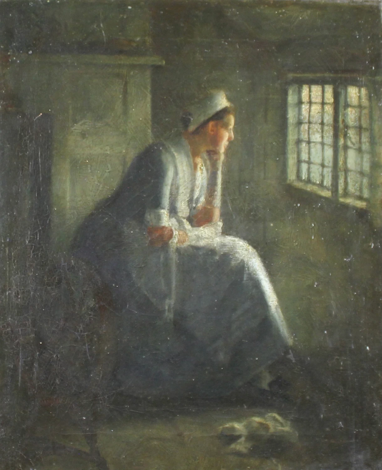 William Newzam Prior Nicholson - Donna alla finestra, 1892